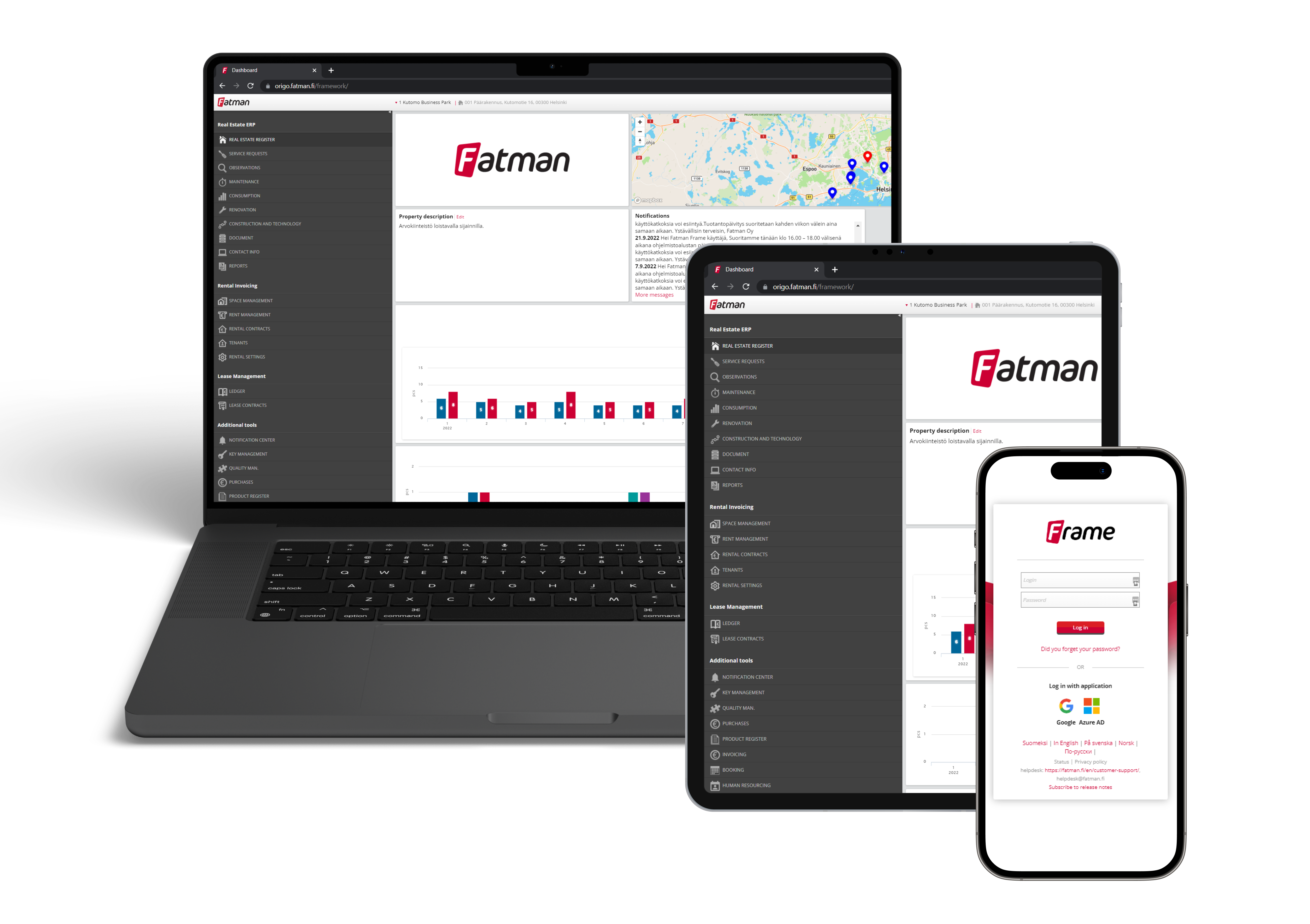 Fatman Frame application for managing your valuable assets